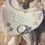 Custom- Petite Fleur Heartshape Wedding Ring..