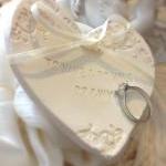 Custom- Classic Heartshape Wedding Ring Bearer..